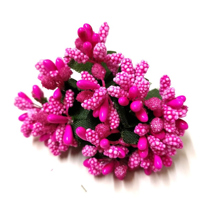 Dark Pink Color Artificial Pollens | Vibrant & Realistic Floral Decor