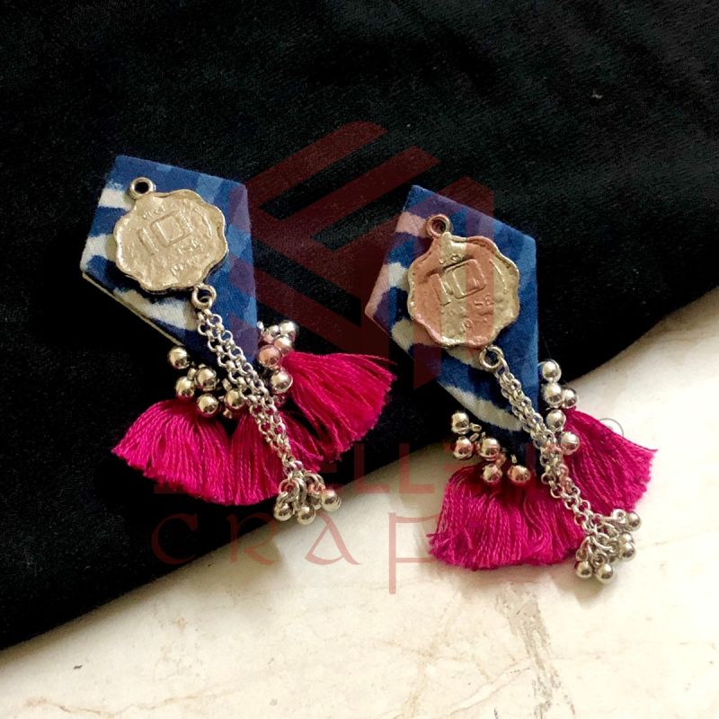 Gulabo Tassel 10 Paisa Earrrings