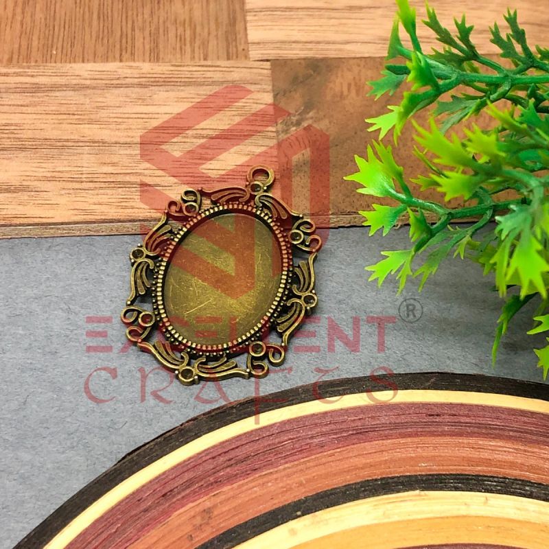 Oval Cabochon Vintage Pendent Bezel-Design-27
