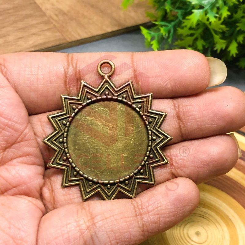 Round Cabochon Pendent Bezel Design-8