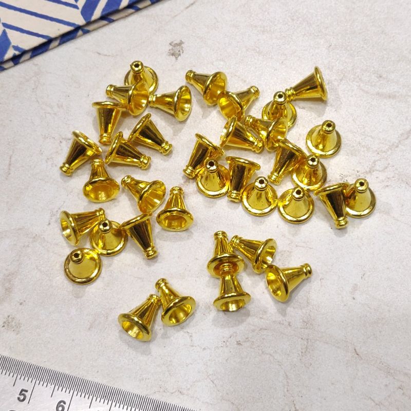 Cone/Bell Shape CCB Bead Cap - Gold -Pack of 100Pcs