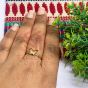 Peacock Shape Metal Antique Finish Gold Kolhapuri Charm Design 1