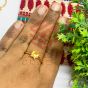 Ball Drop Shape Metal Antique Finish Gold Kolhapuri Charm Design 7