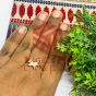 Leaf Shape Metal Antique Finish Gold Kolhapuri Charm Design 9