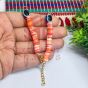 Fimo beads Bracelet chain - Orange Shade