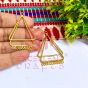 Star Shape Metal Antique Finish Gold Color Stud Design 2