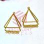 Star Shape Metal Antique Finish Gold Color Stud Design 2