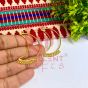 Goddess Lakshmi Metal Antique Finish Gold Color Stud Design 2