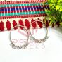 Leaf Shape Metal Antique Finish Gold Color Stud Design 6
