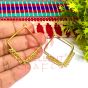 Round Shape Metal Antique Finish Gold Color Stud Design 3