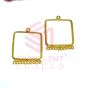 Round Shape Metal Antique Finish Gold Color Stud Design 2