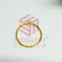 5mm Dia Round Shape Silver Antique Finish Metal Head Cap Flower Design 1