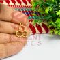 14mm Dia Round Shape Silver Antique Finish Metal Head Cap Flower Design 4
