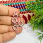 2mm Dia Round Shape Gold Color Flat Crystal Kundans