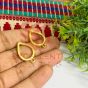 Dome Shape Metal Antique Finish Silver Jhumka Base Design 35