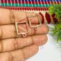 Tunnel Shape Metal Antique Finish Silver Jhumka Base Design 2