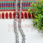 8mm Grey Crackle Beads – 1 Line (80-90 Beads) for Bracelet, Necklace, Jewellery Making & DIY Craft Projects