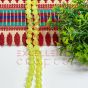8mm Lemon Yellow Crackle Beads – 1 Line (80‑90 Beads) for Bracelet, Necklace, DIY Jewellery & Craft Projects