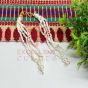 3 Line Seed Beaded Rakhi Bracelet Chain with Extender – For Stone & Resin Bezel Connectors (1 Pc)