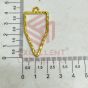 3mm x 10mm S Shape Red Color Flatback Crystal Kundan Stone 