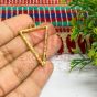 Triangle Geometric Texture Pendant Bezel  - 