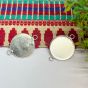 25mm Round Cabochon Tray Blank Connector Bezel – Silver | Resin Art Supply (1 Pc)