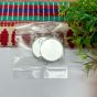 25mm Round Cabochon Tray Blank Connector Bezel – Silver | Resin Art Supply (1 Pc) | Rakhi Bezels