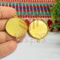 25mm Gold Cabochon Tray Connector – DIY Rakhi, Resin Craft, Photo Bracelet Base | cabochon bezels | Cabochon bezels wholesale