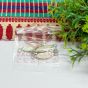 Eye Shape Cabochon Tray Blank Connector - Silver