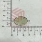 Oval Shape Cabochon Tray Blank Connector – Silver