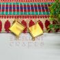 Rhombus Shape Gold Cabochon Tray Connector – Resin DIY, Rakhi & Photo Bracelet Base