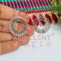 Round Shape Metal Shiny Finish Silver Ghungroo Charm Design 1