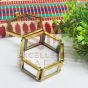 Hexagon vintage Glass Box (2x1inch)