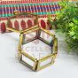 Hexagon vintage Glass Box (2x1inch)