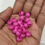 10mm Dia Pink Round Shape Shiny  Acrylic  Beads
