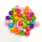 10mm Dia Assorted Round Shape Shiny  Acrylic  Beads