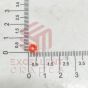 5mm Round Orange Acrylic Bead Spacers - Pack of 1000Pcs