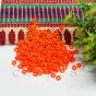 5mm Round Orange Acrylic Bead Spacers - Pack of 1000Pcs