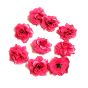 4cm Pink Fabric Rose Artificial Flowers - 10pcs Set | Perfect for Craft & Decoration