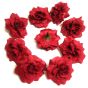 4cm Maroon Color Fabric Artificial Flowers – Pack of 10 Pcs for Gift Decoration