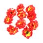 4cm Red & Yellow Color Fabric Artificial Flowers – Pack of 10 Pcs for Home Decoration (Online India) Artificial Flower Plants for Home Decor