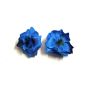 4cm Blue Fabric Flowers -  Flower Jewelry making 