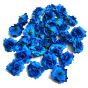 4cm Blue Fabric Artificial Flowers - Pack of 10 for Handmade Flower Jewelry