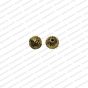 Leaf Shape Metal Antique Finish Gold Charm Design 8