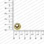 ECMANTCAP40-13mm-Dia-Round-Shape-Gold-Antique-Finish-Metal-Head-Cap-Flower-Design-2 RV