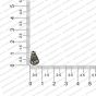ECMANTCAP66-8mm-Dia-Cone-Shape-Silver-Antique-Finish-Metal-Head-Cap-Design-4 RV