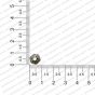 ECMANTCAP81-9mm-Dia-Round-Shape-Silver-Antique-Finish-Metal-Head-Cap-Flower-Design-5 RV