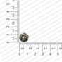 ECMANTCAP82-12mm-Dia-Round-Shape-Silver-Antique-Finish-Metal-Head-Cap-Flower-Design-11 RV