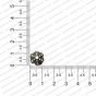 ECMANTCAP85-12mm-Dia-Round-Shape-Silver-Antique-Finish-Metal-Head-Cap-Flower-Design-12 RV