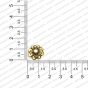 ECMANTCAP9-14mm-Dia-Round-Shape-Gold-Antique-Finish-Metal-Head-Cap-Flower-Design-1 RV